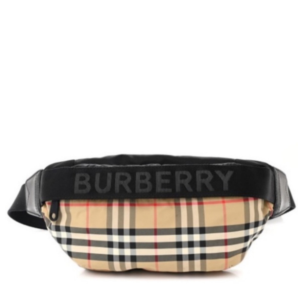 Burberry Signature Check Belt Bag Adjustable Logo Strap